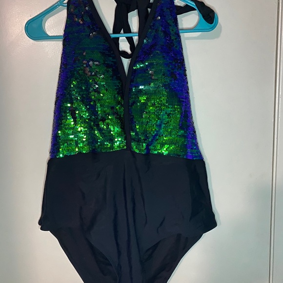 plus size sequin swimsuit